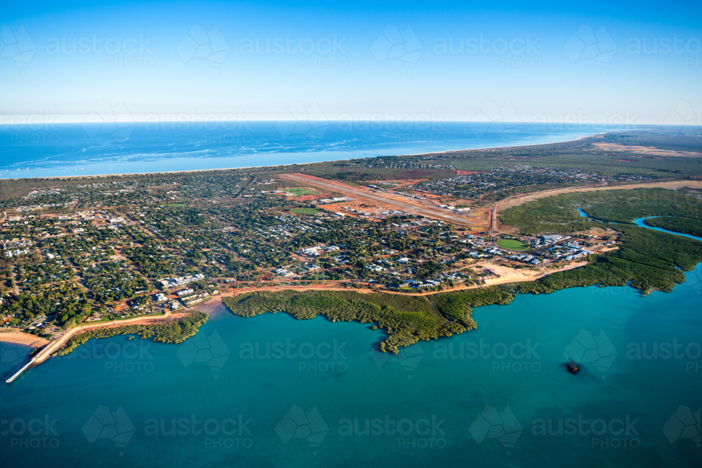Aerial view of Broome, Western Australia - Australian Stock Image