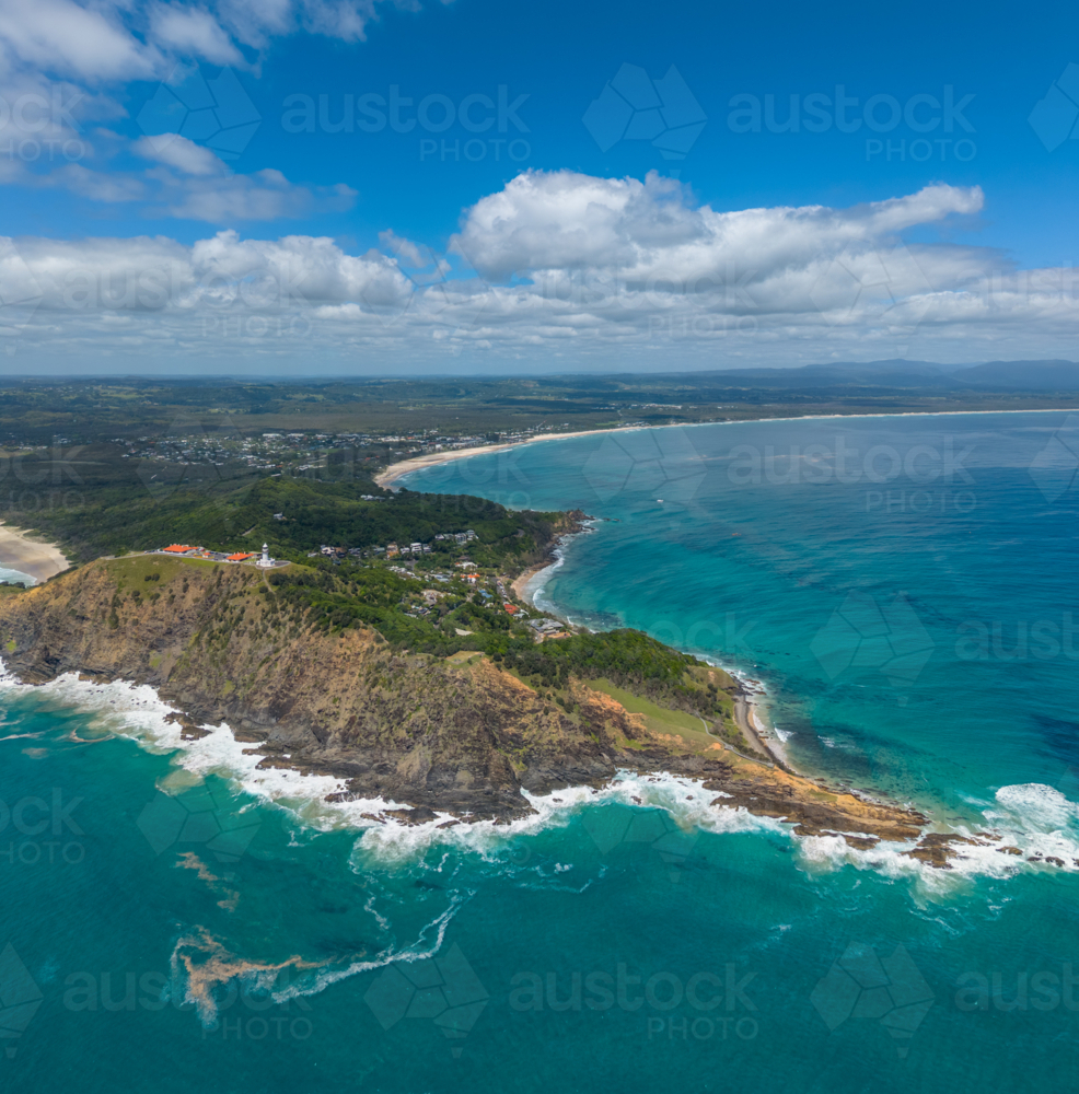 Aerial view of Byron Bay - Australian Stock Image