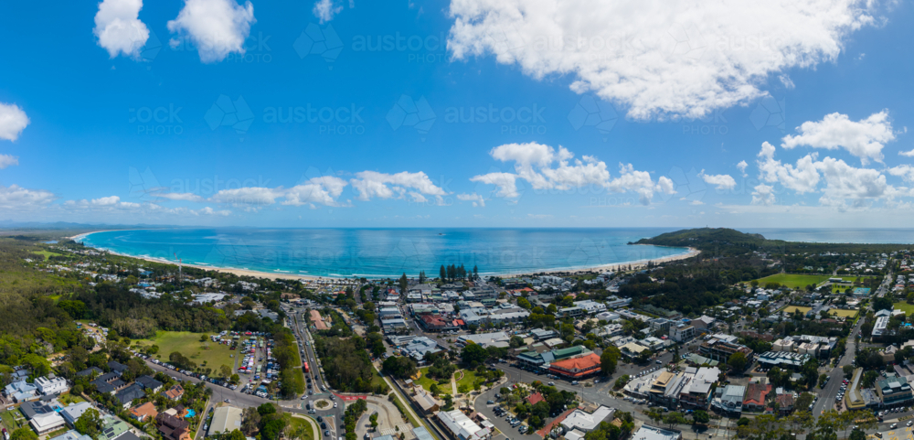 Aerial view of Byron Bay - Australian Stock Image