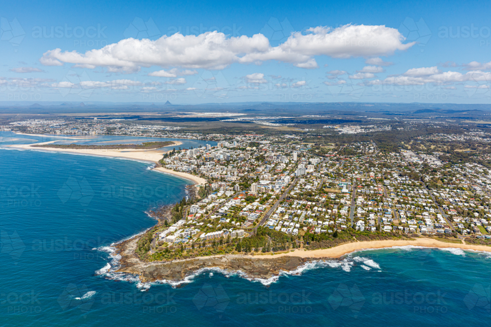 Aerial view of Caloundra - Australian Stock Image
