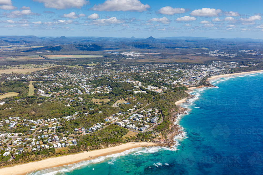 Aerial view of Caloundra - Australian Stock Image