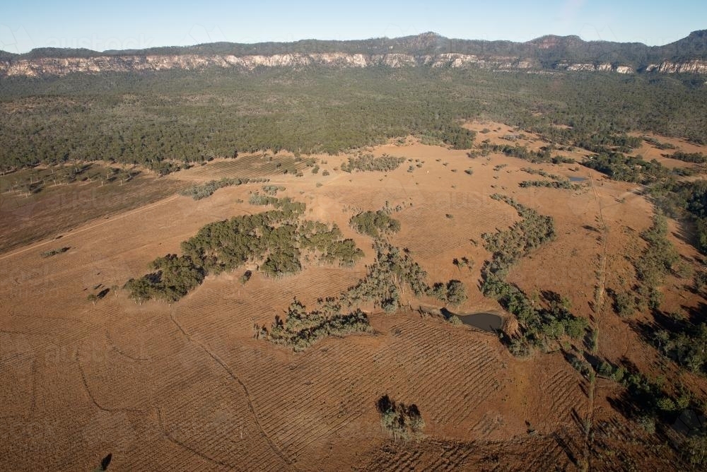 Aerial view of Central Queensland - Australian Stock Image