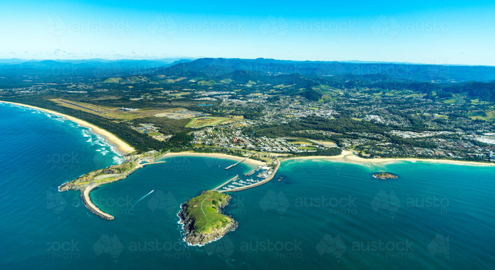Aerial view of Coffs Harbour, NSW - Australian Stock Image
