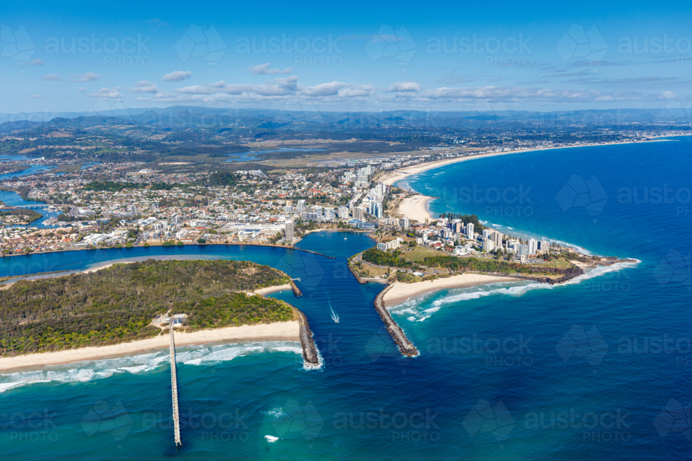 Aerial View of Coolangatta - Australian Stock Image