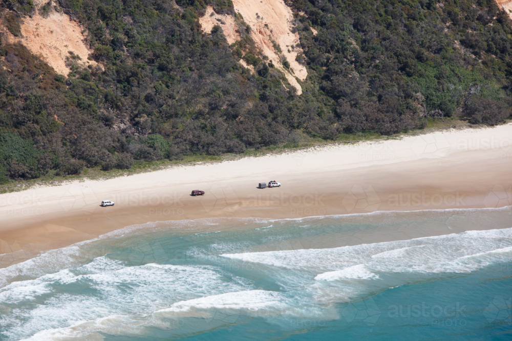Aerial view of Cooloola - Australian Stock Image