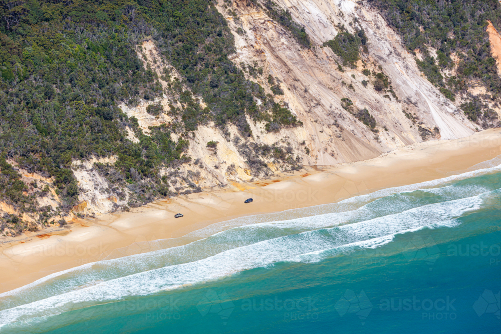 Aerial view of Cooloola - Australian Stock Image