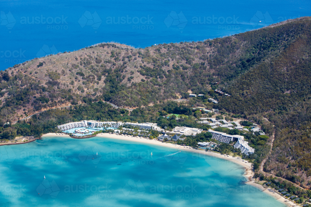 Aerial view of Hayman Island - Australian Stock Image