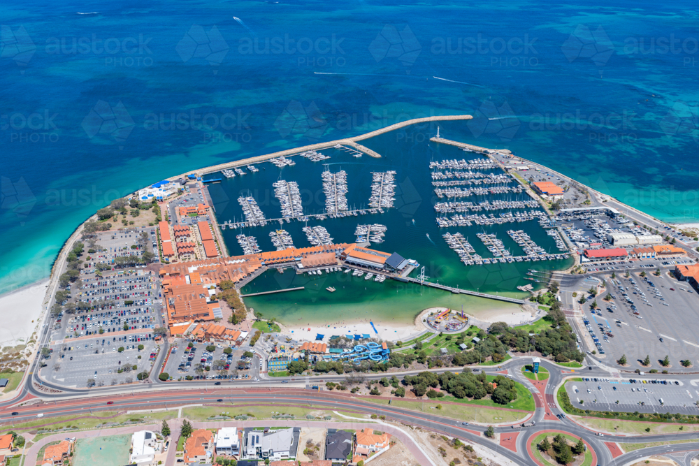 Aerial View Of Hillarys Marina - Australian Stock Image