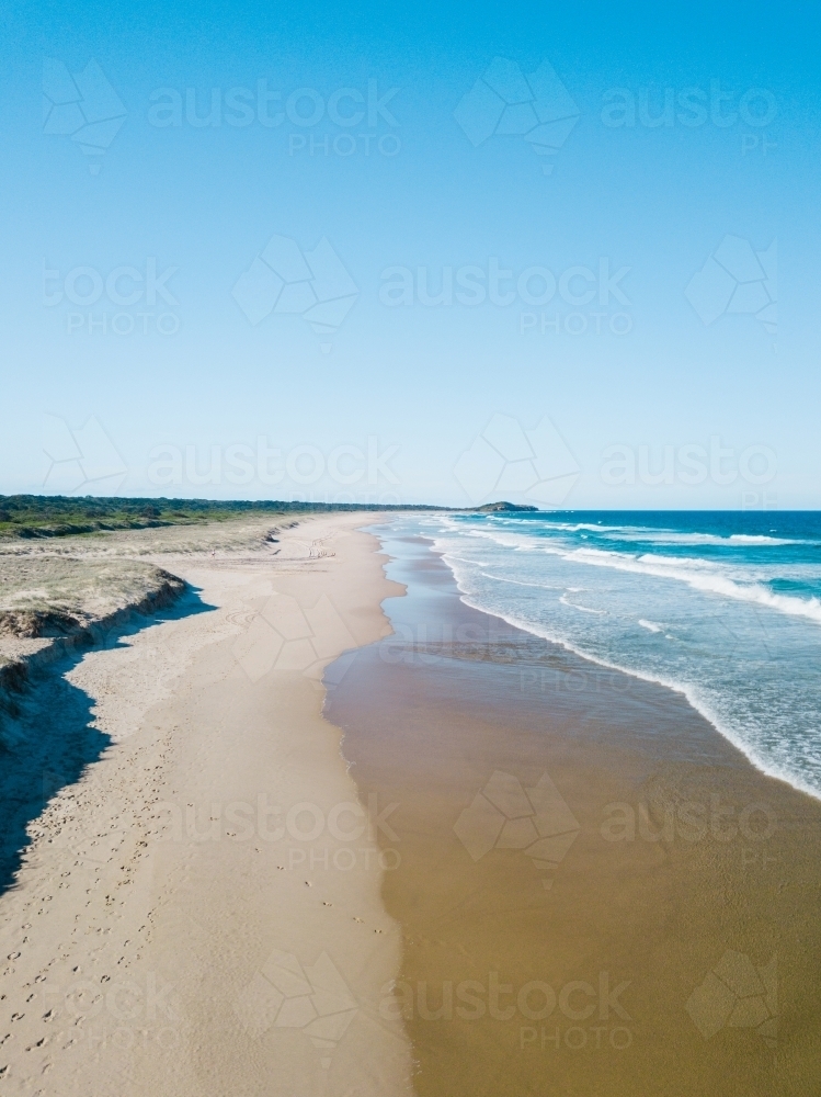 Aerial view of Iluka Beach - Australian Stock Image