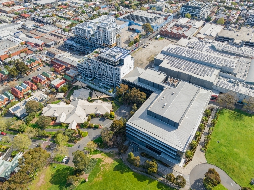 Curated visual reference: Picture Idea: Image Of Aerial View Of Inner City Apartment Complexes Near