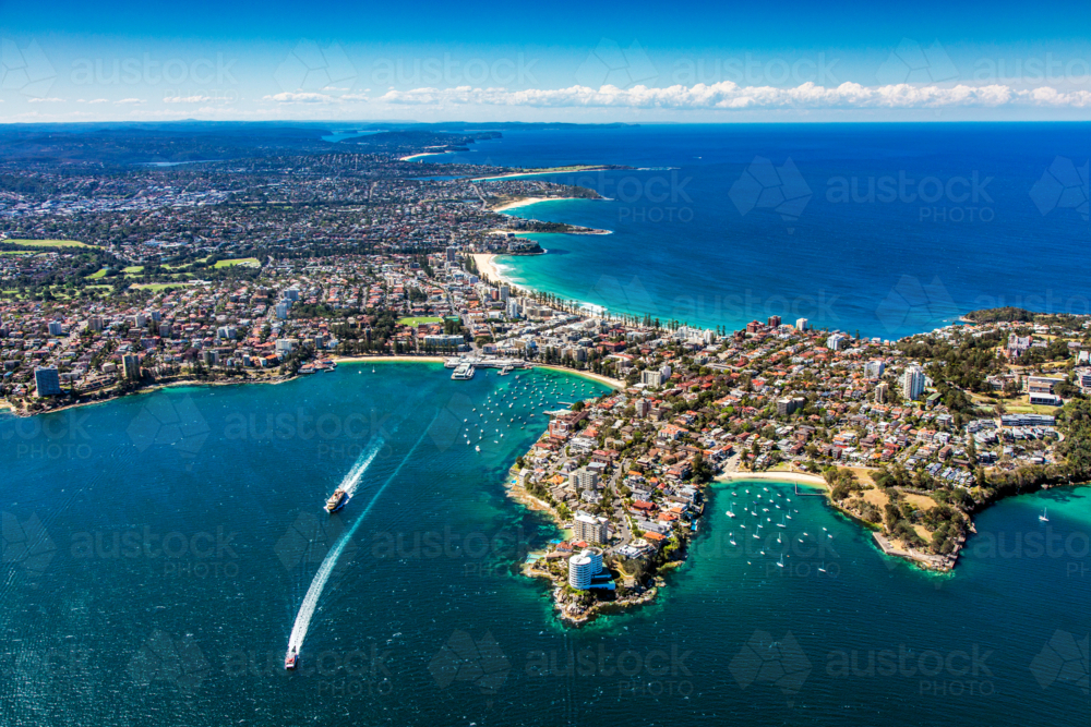 Aerial view of Manly, Sydney, NSW - Australian Stock Image
