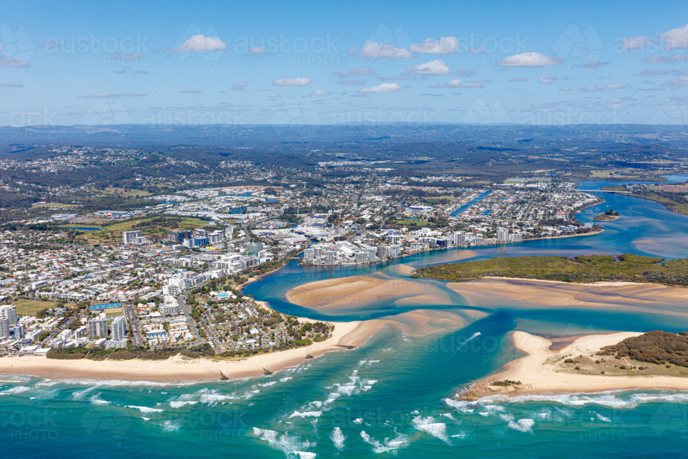 Aerial view of Maroochydore - Australian Stock Image