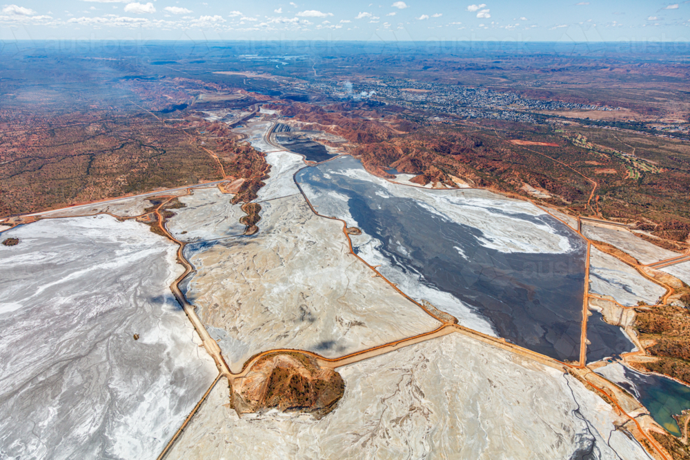 Aerial view of Mount Isa - Australian Stock Image