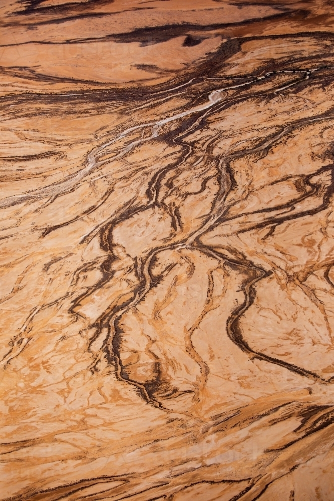 aerial view of outback landscape - Australian Stock Image