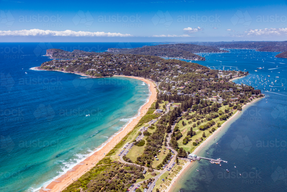 Aerial view of Palm Beach, New South Wales - Australian Stock Image