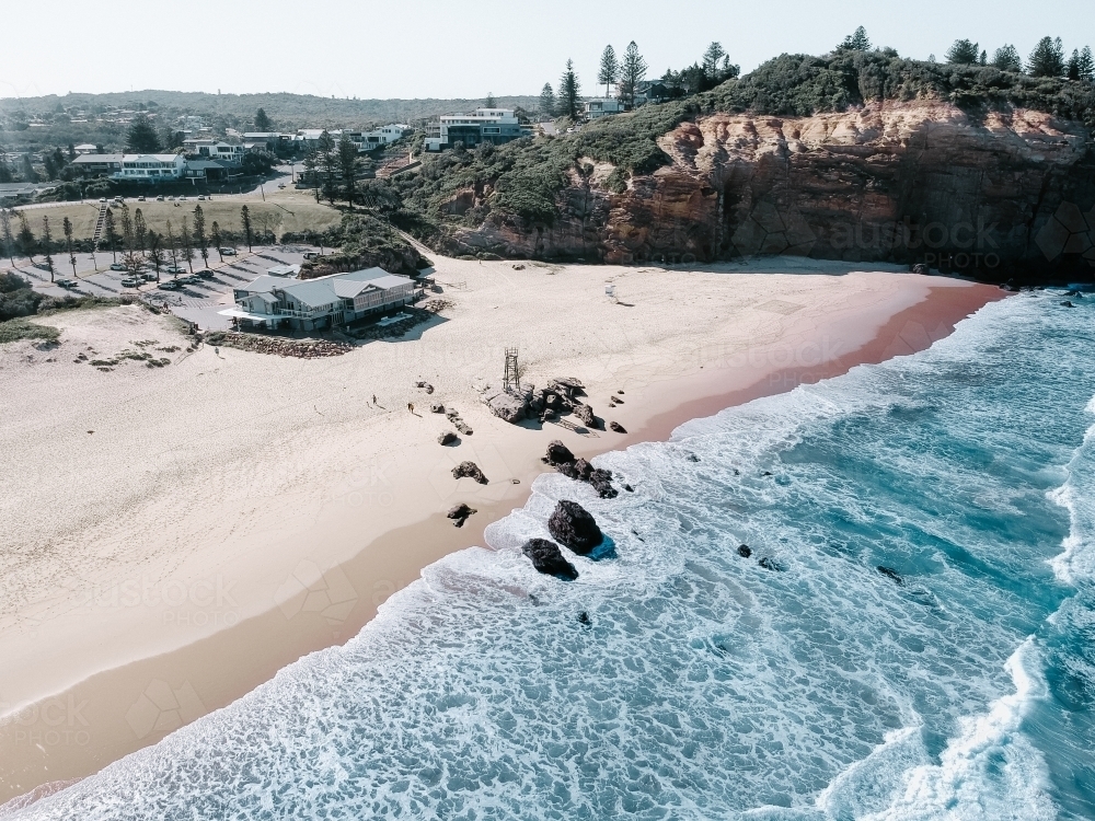 Aerial View of Redhead Beach - Australian Stock Image