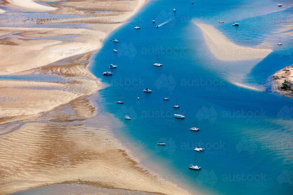 Aerial view of Seventeen Seventy - Australian Stock Image