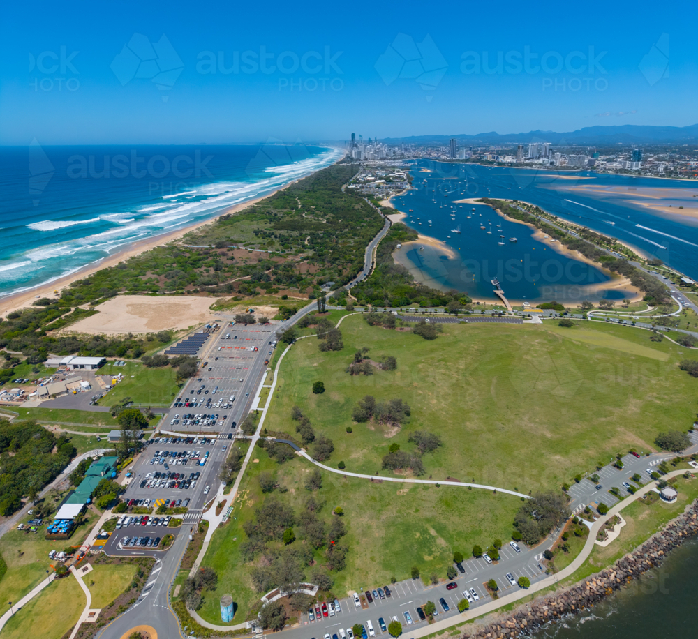 Aerial View of Southport - Australian Stock Image