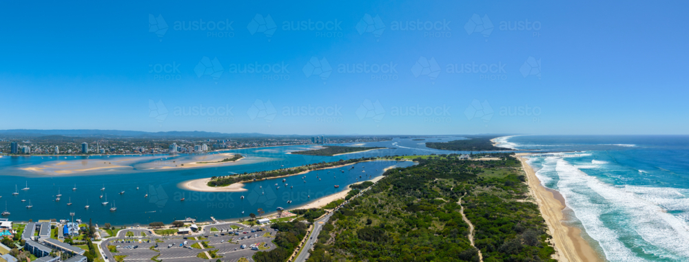 Aerial View of Southport - Australian Stock Image
