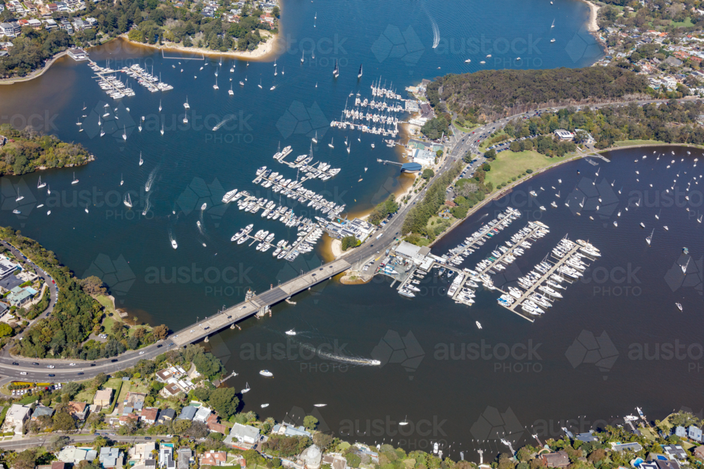 Aerial View of Spit Bridge - Australian Stock Image