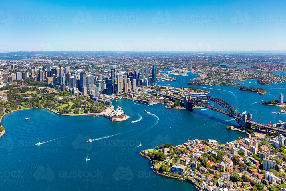 Aerial View of Sydney - Australian Stock Image