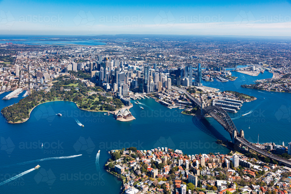 Aerial view of Sydney - Australian Stock Image