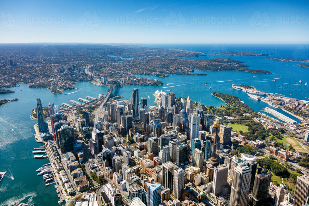Aerial view of Sydney - Australian Stock Image