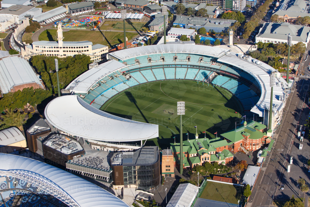 Aerial View of Sydney Cricket Ground - Australian Stock Image