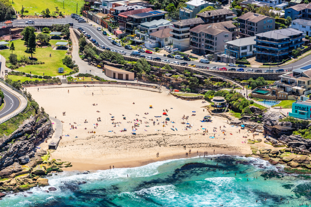 Aerial view of Tamarama, Sydney, NSW - Australian Stock Image