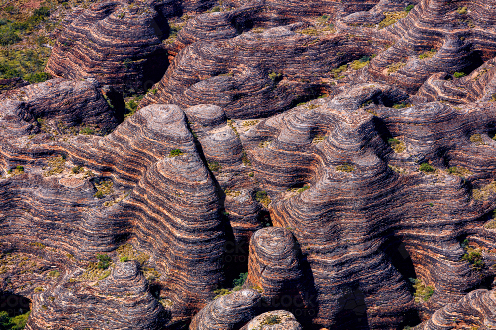 Aerial view of the Bungle Bungles - Australian Stock Image