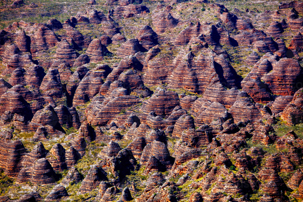 Aerial view of the Bungle Bungles - Australian Stock Image