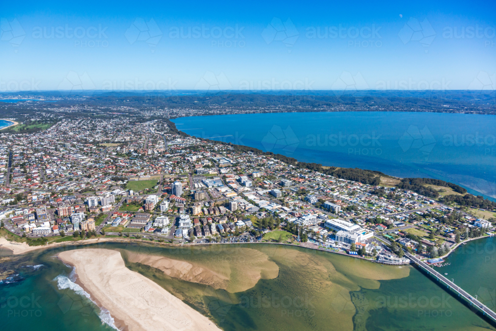 Aerial view of The Entrance - Australian Stock Image