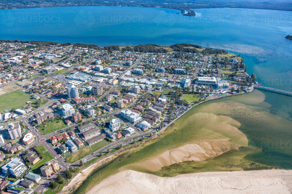 Aerial view of The Entrance - Australian Stock Image