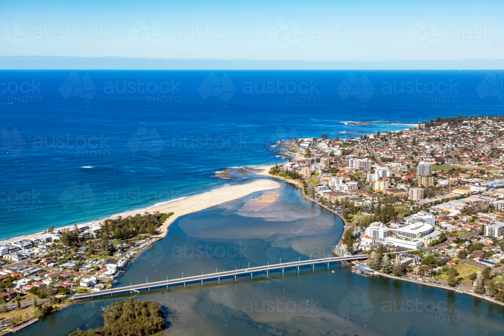 Aerial view of The Entrance, NSW - Australian Stock Image