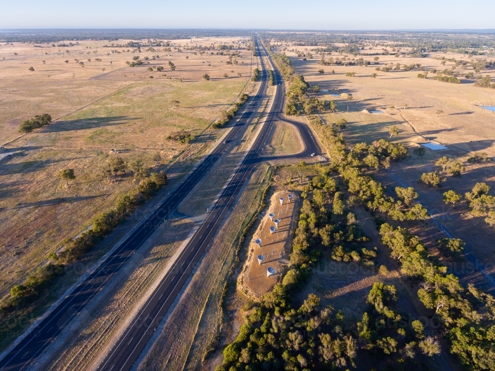 aerial view of the Forrest Highway in the Peel region - Australian Stock Image