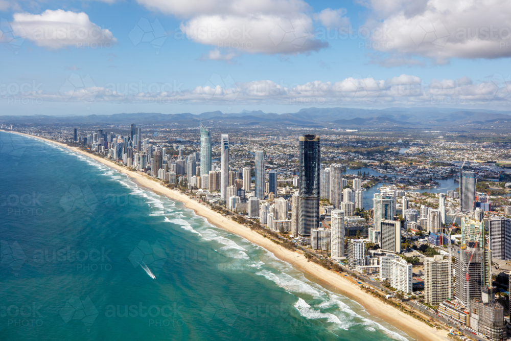 Aerial View of the Gold Coast - Australian Stock Image