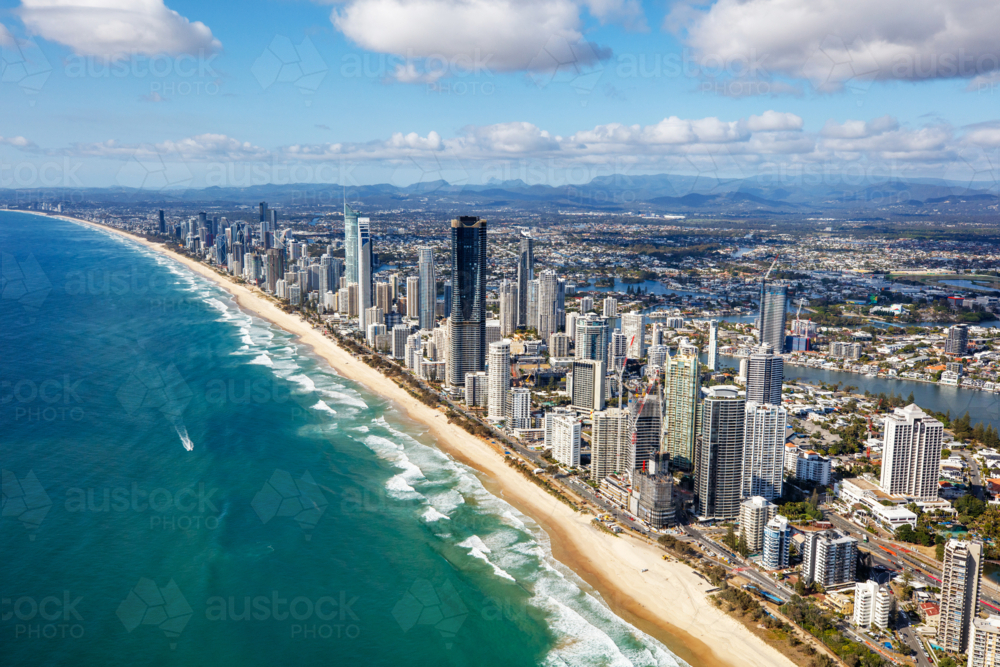 Aerial View of the Gold Coast - Australian Stock Image