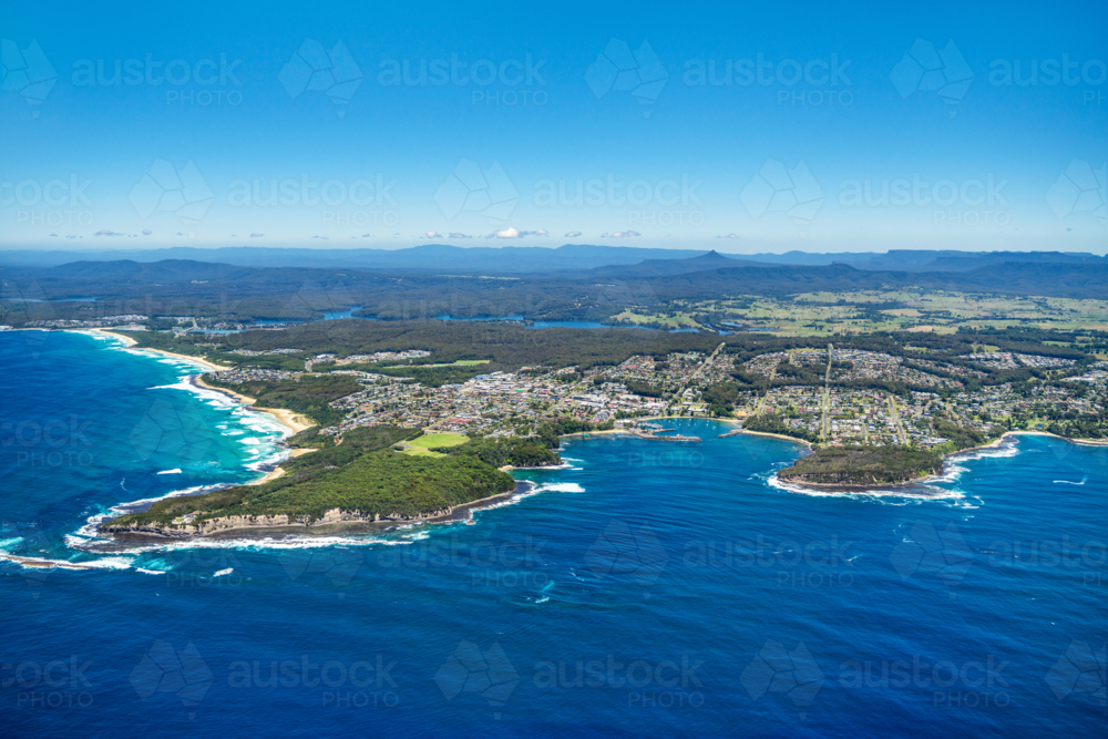 Aerial view of Ulladulla, NSW - Australian Stock Image