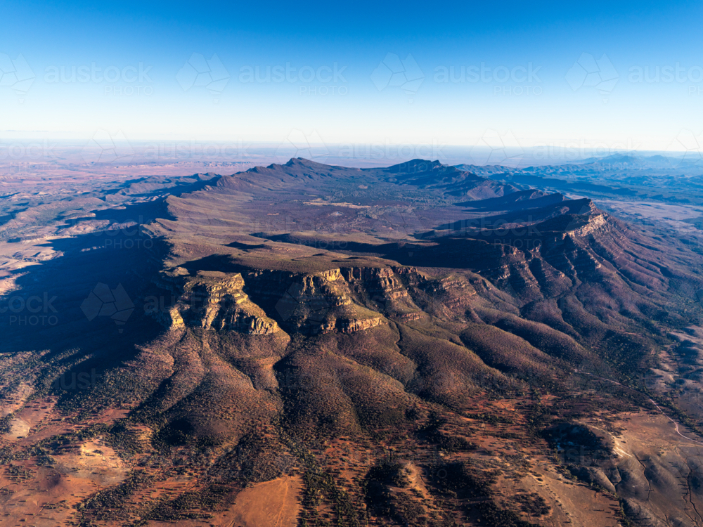 Aerial View of Wilpena Pound - Australian Stock Image