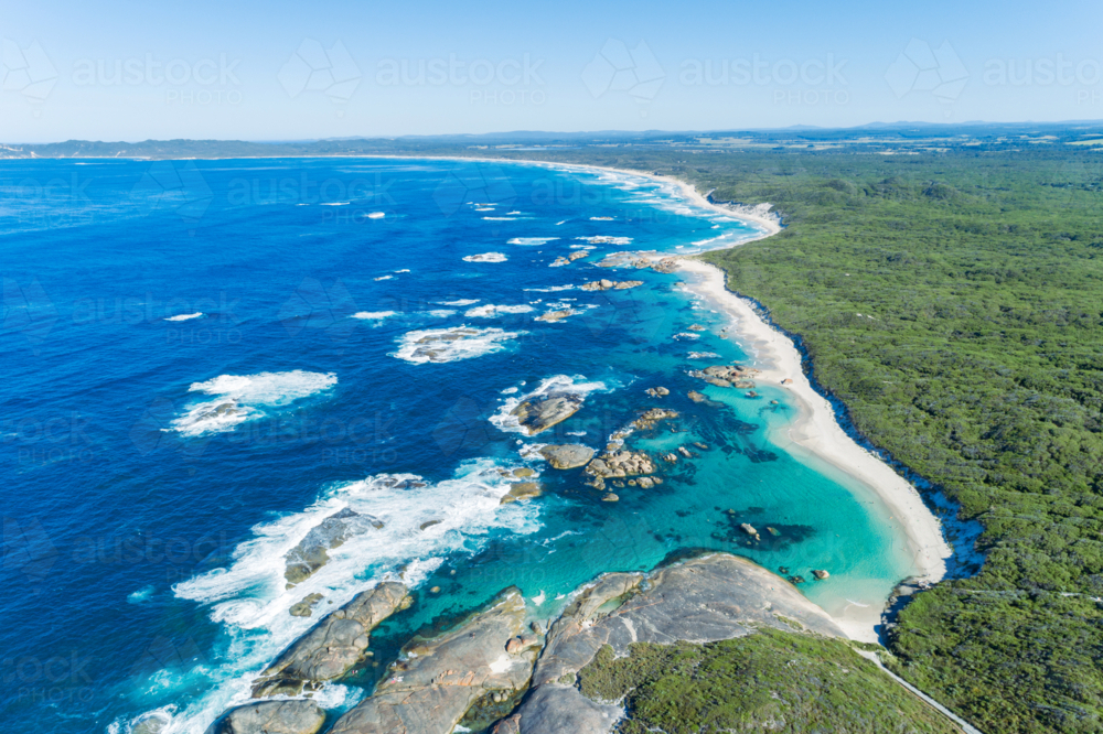 Aerial views over William Bay Denmark Western Australia - Australian Stock Image