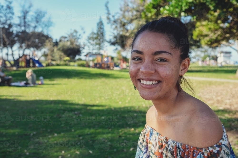 African multicultural teen girl - Australian Stock Image