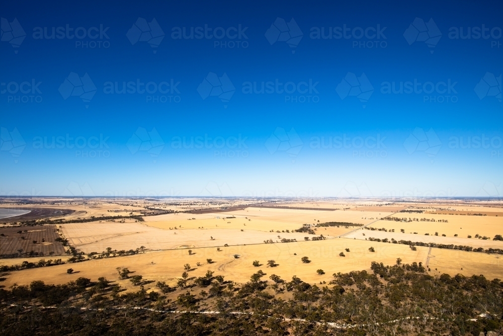Agricultural land in the Wimmera area of Western Victoria - Australian Stock Image