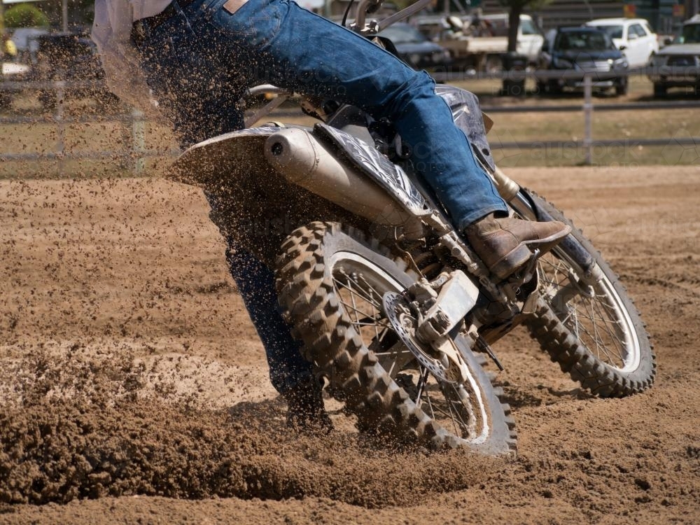 Agricultural motor bikes competing at the Walcha Show - Australian Stock Image