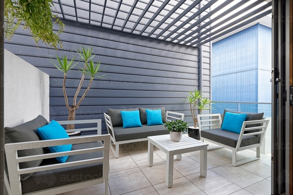 Image of All Weather Outdoor Furniture on patio, verandah, deck grey