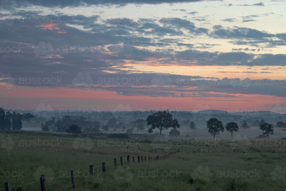 An early morning in the country - Australian Stock Image