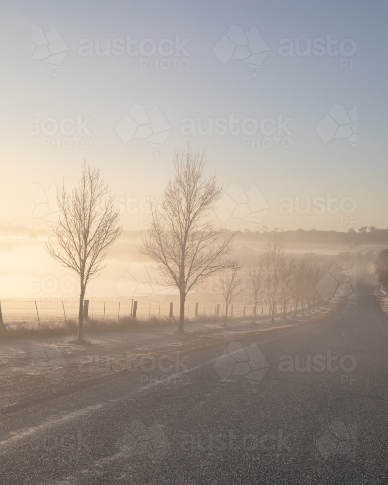 An early winter morning in country Australia - Australian Stock Image