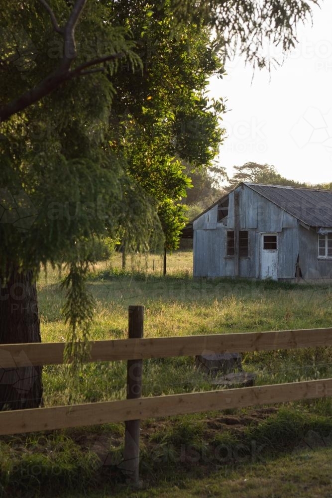 An old abandoned shed in the country - Australian Stock Image