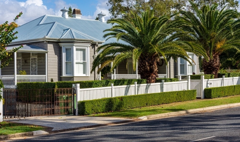 An older House in an Australian Suburb - Australian Stock Image