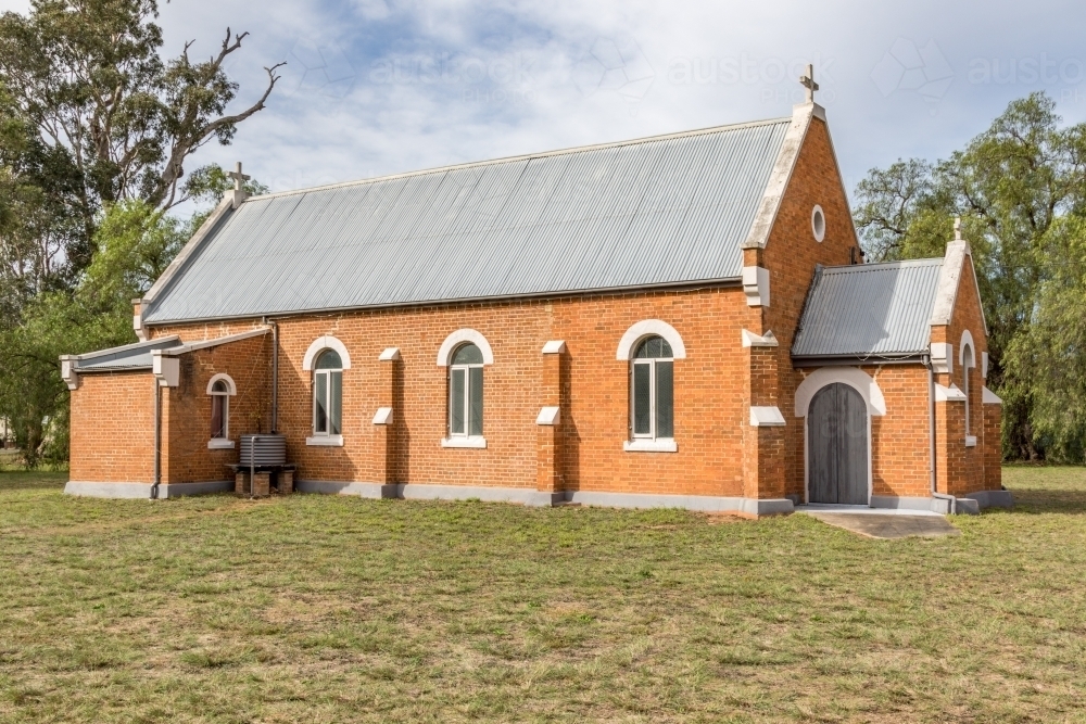 Anglican church in country town - Australian Stock Image