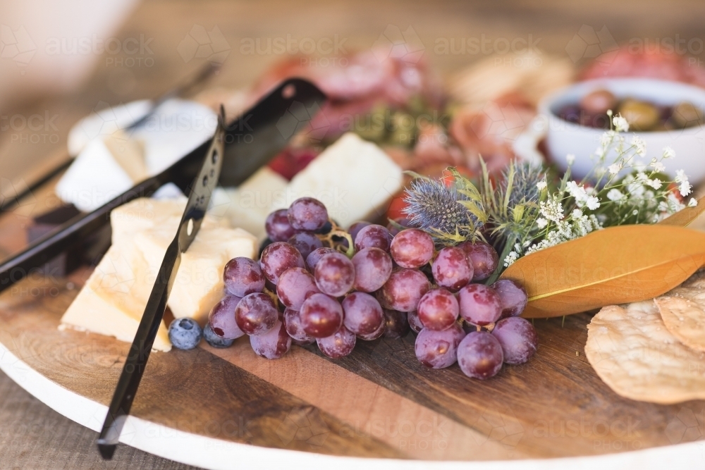 Antipasto Grazing Board - Australian Stock Image